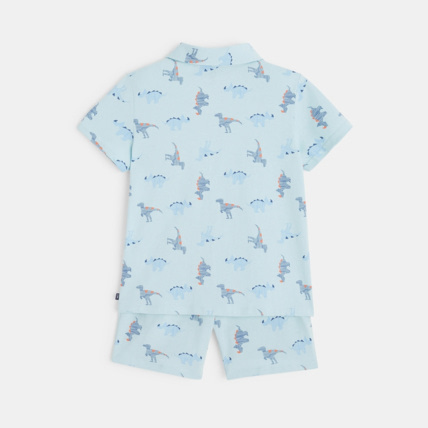 Avis Pyjama d'été 2 pièces en jersey motifs dinosaures bleu garçon OKAIDI 4