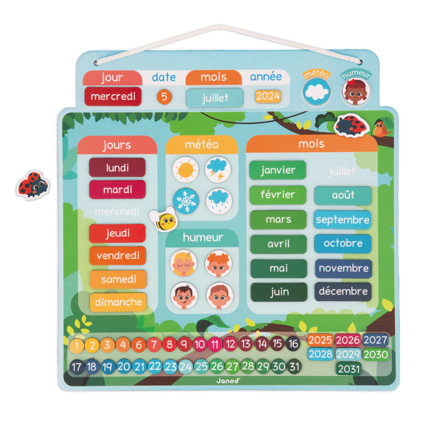 Avis Calendrier enfant magnétique JANOD 1