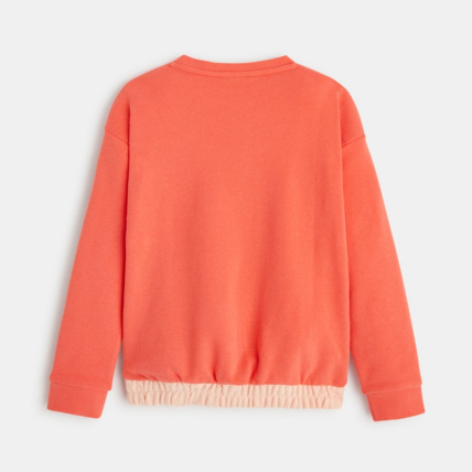 Avis Sweat-shirt à message orange fille OKAIDI 4