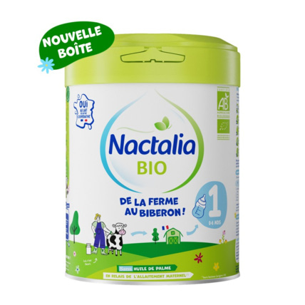 Avis Lait bio infantile 1er âge 0-6 mois Nactalia BIO 1