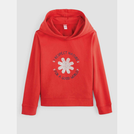 Avis Sweat-shirt à capuche violet fille OKAIDI 1
