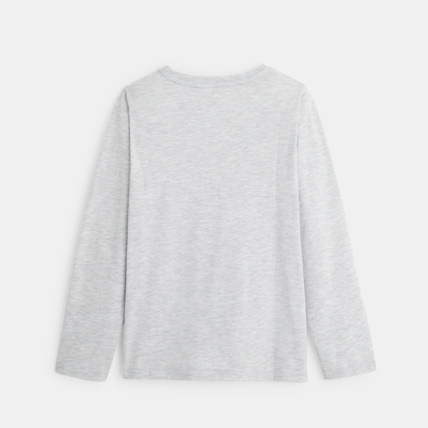 Avis T-shirt manches longues à sequins magiques blanc garçon OKAIDI 4