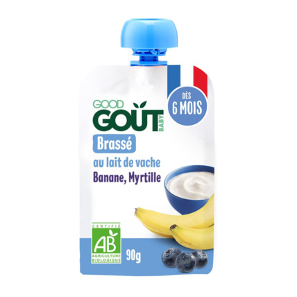 Avis Brassé au lait de vache banane, myrtille Good Goût 1