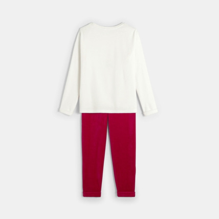 Avis Pyjama en velours éponge blanc fille OKAIDI 2