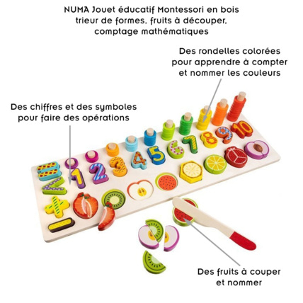 Avis Jouet éducatif Montessori en bois NUMA ISO TRADE 2