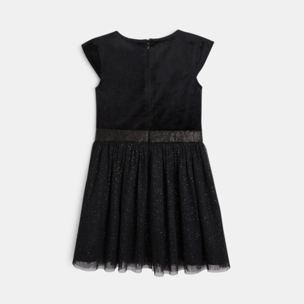 Avis Robe en velours maille pailletée noire fille OKAIDI 2