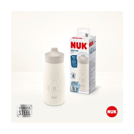 Avis Gourde Mini-Me Sip en acier inoxydable 300ml avec bec verseur NUK 3