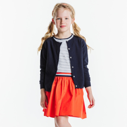 Avis Gilet boutonné bleu fille OKAIDI 1