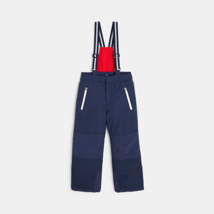 Avis Pantalon de ski à bretelles élastiquées bleu garçon OKAIDI 1