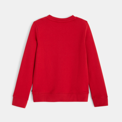 Avis Sweat-shirt manches longues à message HO HO HO rouge garçon OKAIDI 4