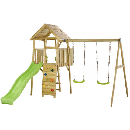 Avis Aire de jeux portique en bois WOODI Kangui 6