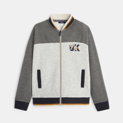 Avis Sweat-shirt teddy zippé gris garçon OKAIDI 1