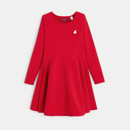 Robe unie en jersey milano rouge fille OKAIDI Comparateur Avis Prix