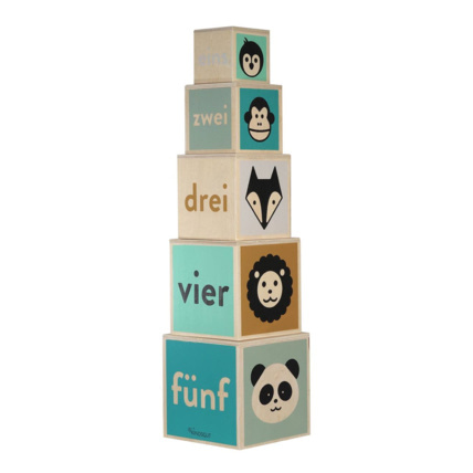 Avis Cubes gigognes animaux et chiffres en bois KINDSGUT 1