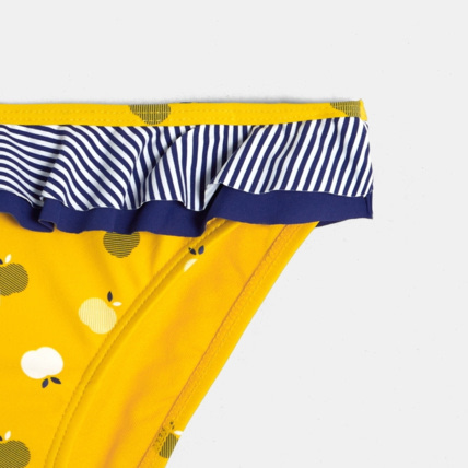 Avis Culotte de bain imprimée jaune fille OKAIDI 2