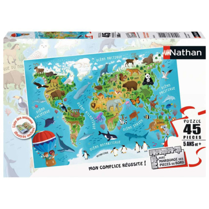 Avis Puzzle Carte du monde des animaux - de 5 ans RAVENSBURGER 1