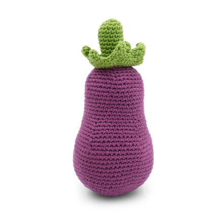 Avis Hochet aubergine MYUM - THE VEGGY TOYS 1