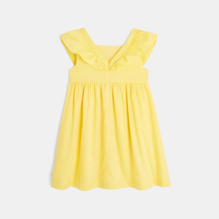 Robe de ceremonie unie jaune fille OKAIDI Comparateur Avis Prix