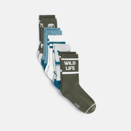 Avis Chaussettes fantaisie (lot de 5 paires) vertes garçon OKAIDI 1