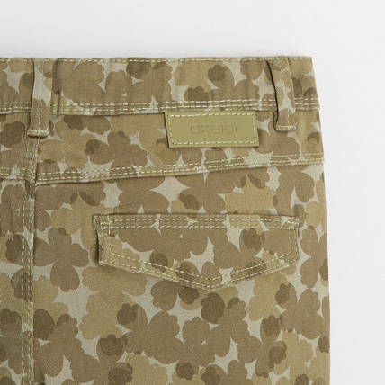 Avis Pantalon skinny en toile vert fille OKAIDI 3