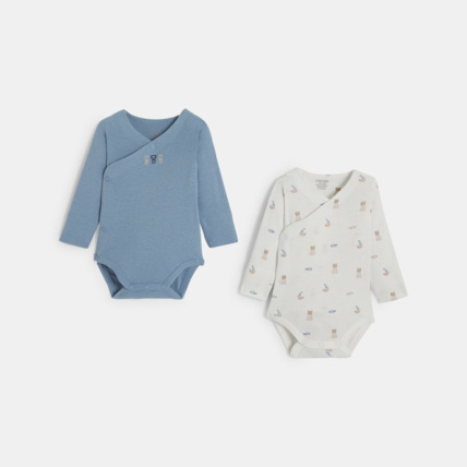 Avis Body évolutif bleu naissance (lot de 2) OBAÏBI 1