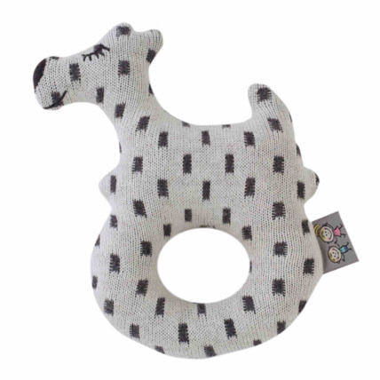 Avis Hochet bébé en coton tricoté , Chien Scotty Sevira Kids 1