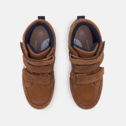 Avis Baskets mix matière à scratchs beige garçon OKAIDI 2