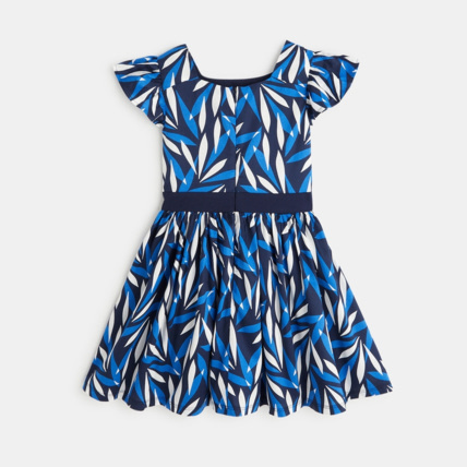 Avis Robe évasée imprimée bleue fille OKAIDI 4