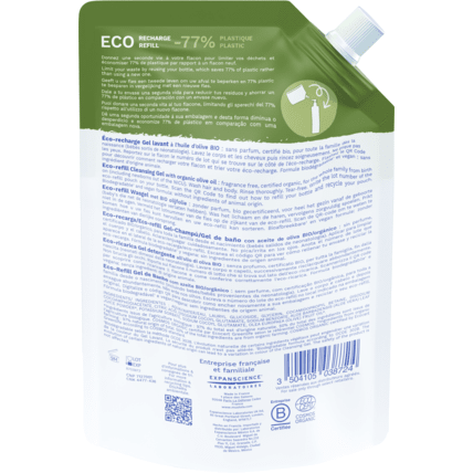 Avis Eco-recharge Gel lavant certifié bio corps et cheveux Mustela 2