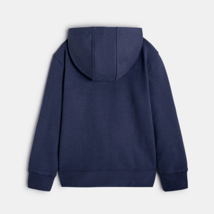 Avis Sweat-shirt uni à capuche bleu garçon OKAIDI 4