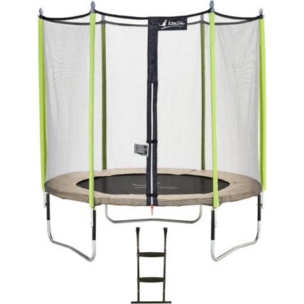 Avis Trampoline de jardin 244 cm + filet de sécurité + échelle JUMPI Kangui 1