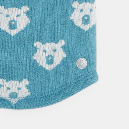 Avis Snood en tricot motif renard bleu garçon OKAIDI 3