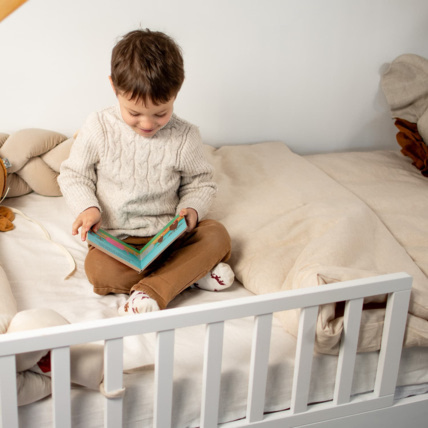 Avis Housse de couette réversible en Lin lavé Sevira Kids 2