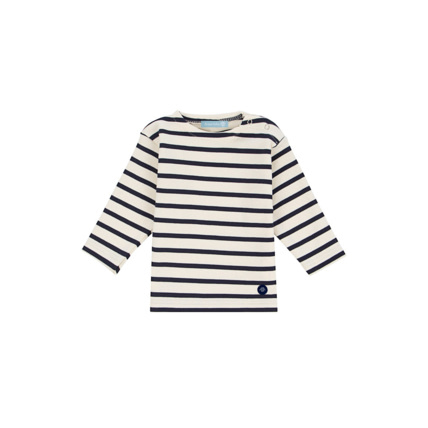 Avis Marinière "Loctudy" Baby - coton épais - Nature/Navire ARMOR-LUX 1
