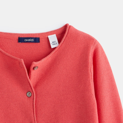 Avis Gilet boutonné rose fille OKAIDI 3