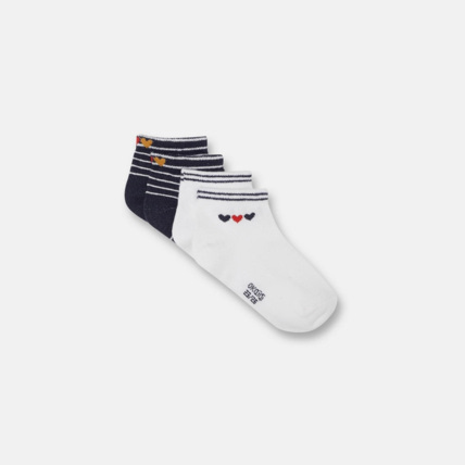 Avis Socquettes fantaisie (lot de 2) bleu fille OKAIDI 1
