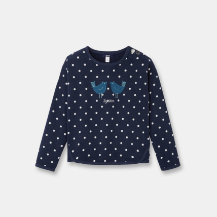 Avis Sweat-shirt en molleton bleu fille OKAIDI 1