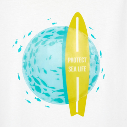 Avis T-shirt avec effet hologramme bleu garçon OKAIDI 2