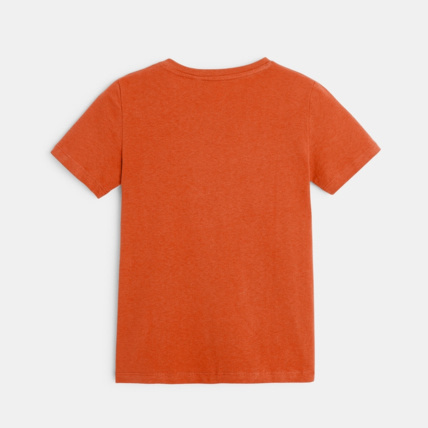 Avis T-shirt à message "Wild life is alive" orange garçon OKAIDI 4
