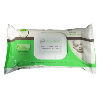 Avis Lingettes nettoyantes à l'huile d'olive bio  COOPER 1