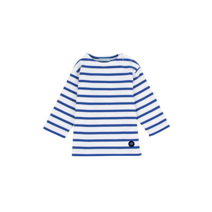Avis Marinière "Loctudy" Baby - coton épais - Blanc/Etoile ARMOR-LUX 1