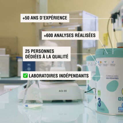 Avis Lait de croissance bio 3ème âge de 10 à 36 mois la marque en moins. 4