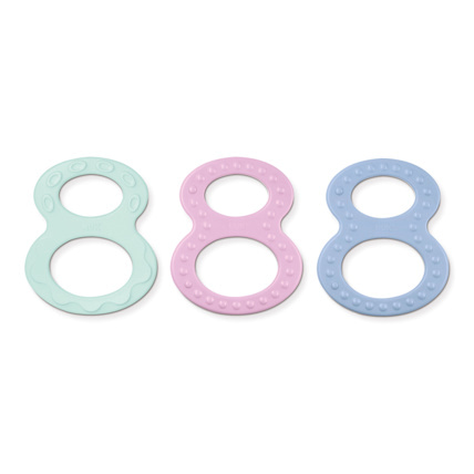 Avis Lot de 2 anneaux de dentition souples et rigides NUK 1