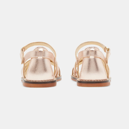 Avis Sandale multibrides irisée dorée cuir roses fille OKAIDI 4