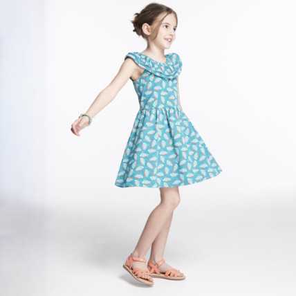 Avis Robe maille paon verte fille OKAIDI 1