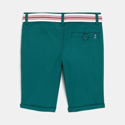 Avis Bermuda slim maille fantaisie vert garçon OKAIDI 3
