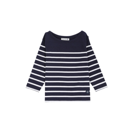 Avis Marinière "Port-Louis" Kids - coton léger - Navire/Blanc ARMOR-LUX 1