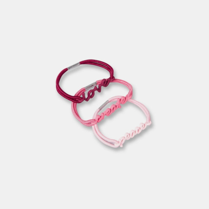 Avis Lot de 3 bracelets à message rose fille OKAIDI 1