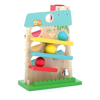 Avis Jeu d'éveil descendeur en bois Maison des boules VILAC 1