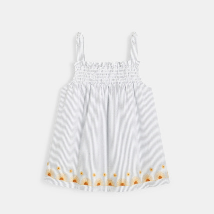 Avis Blouse rayée à bretelles grise fille OKAIDI 4